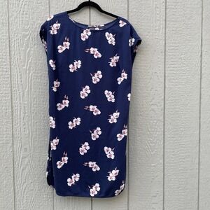 patagonia June Lake Dress Womens medium Floral Knee Length Pocket back Waistband